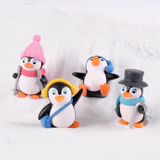 4Pcs Penguin Miniature